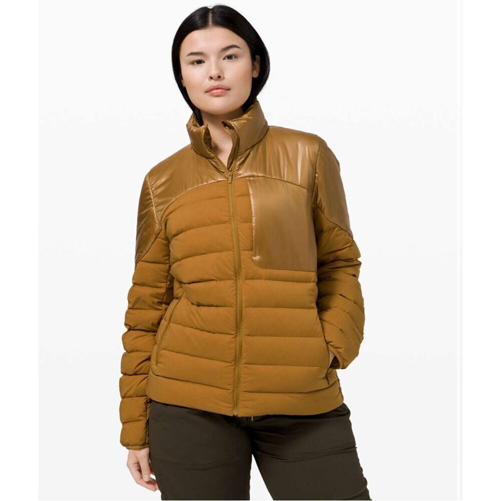 *NWT, Lululemon, Women,  Navigation Stretch Down Jacket, Spiced Bronzed, Sz 8